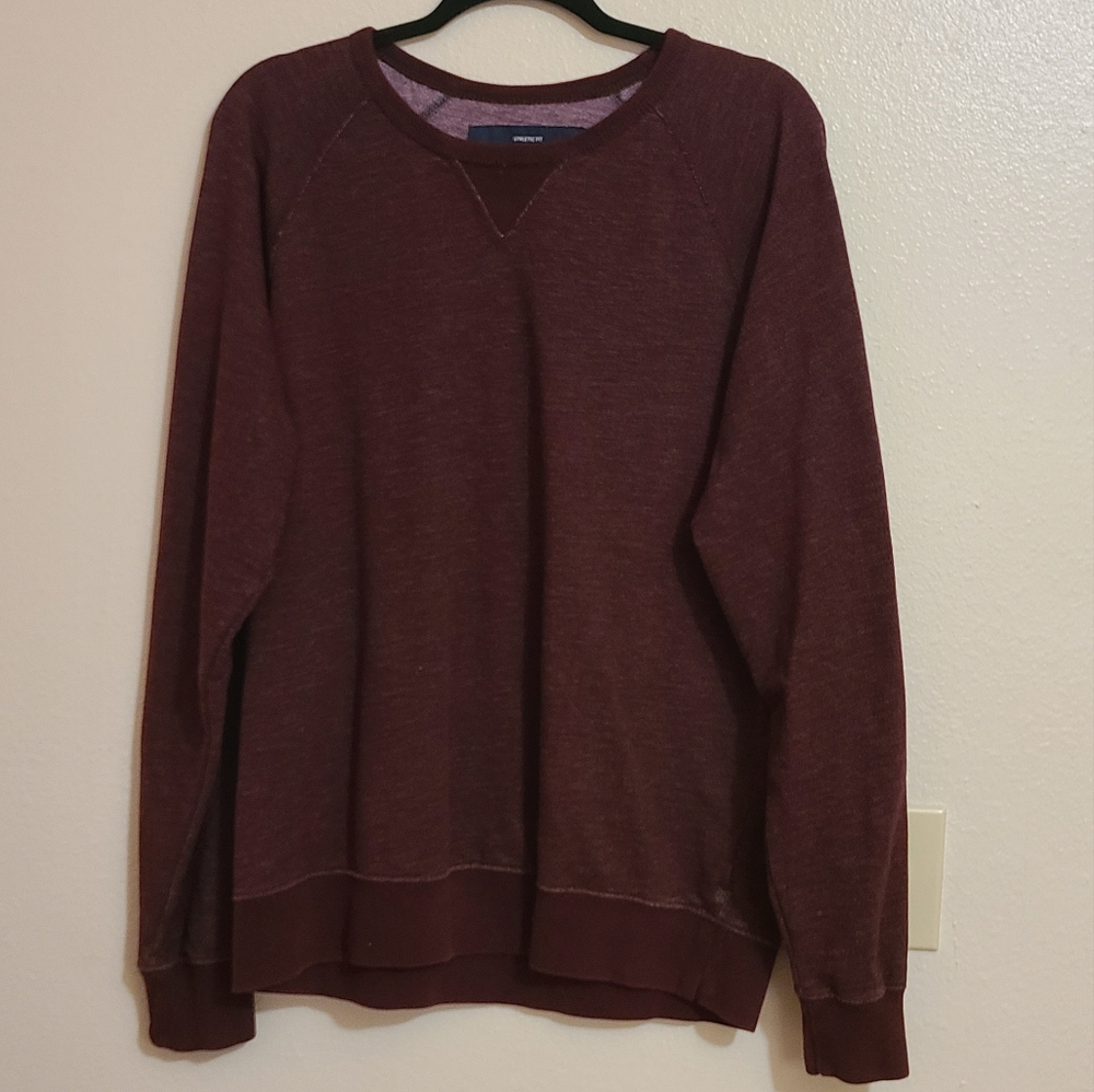 American Eagle Maroon Athletic Fit Pullover Sweater